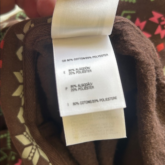 The North Face Brown Aztec Snowflake Full Zip Hoodie Size XL - Picture 8 of 8